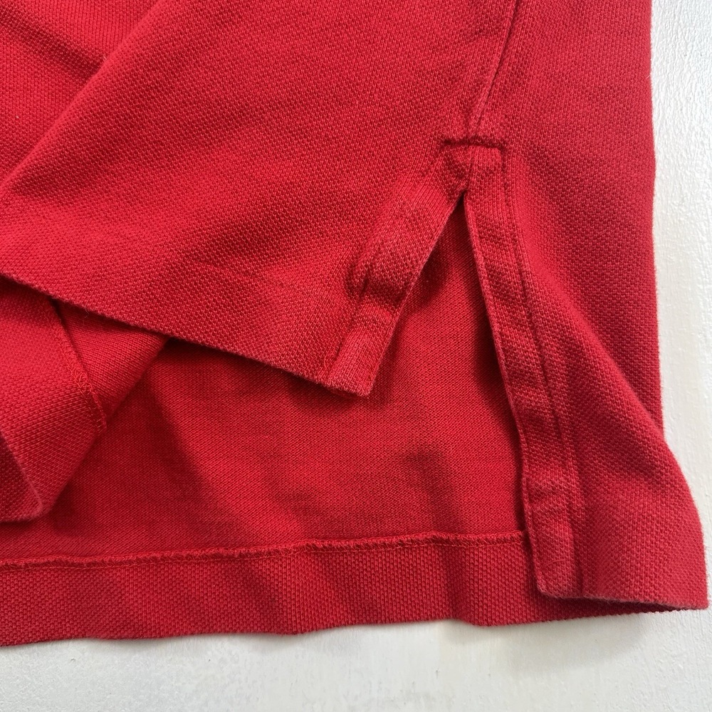 Vtg Ralph Lauren Mens XL Polo Shirt Red Navy Blue Pony Rugby Golf Short Sleeve - Picture 9 of 13
